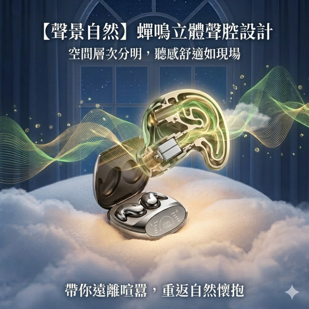 【Lullr】入眠款貼耳睡眠藍牙耳機 安眠曲睡前故事