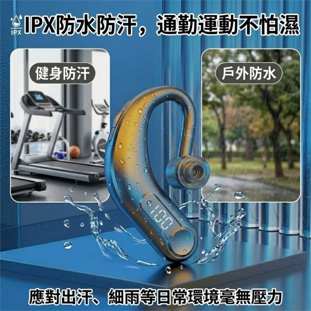 【Voxy】駕駛專用通話藍牙耳機 雜音變靜音 充一次講一年