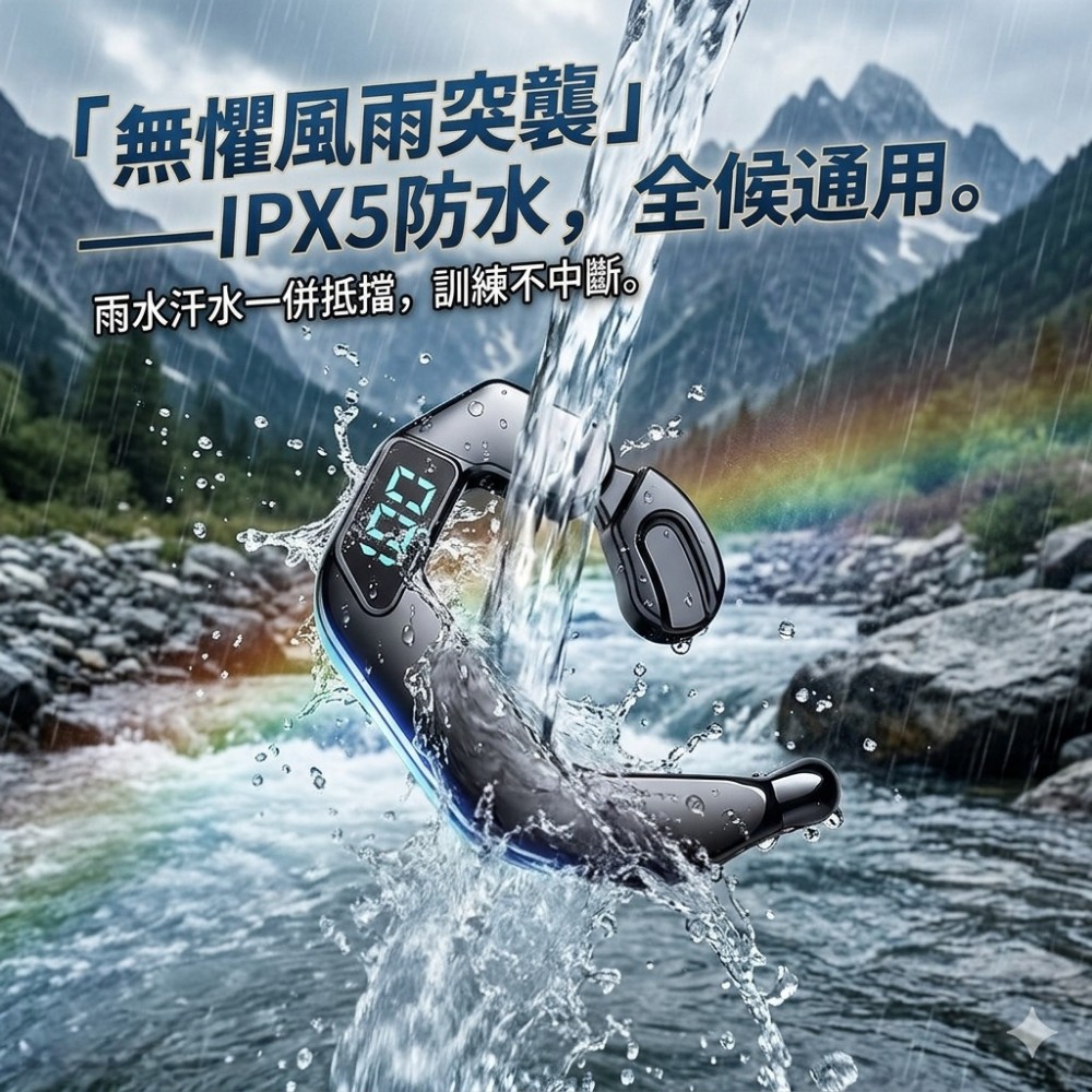【Ridox】登山越野骨傳導藍芽耳機 開放耳道感知山林聲 IPX5全候防水