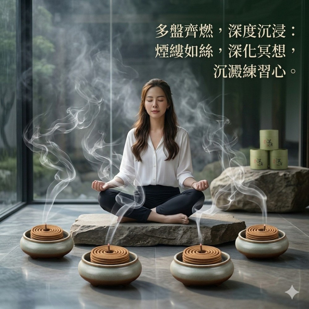 【草木禪】艾草瑜珈冥想盤香 艾氣淨化磁場