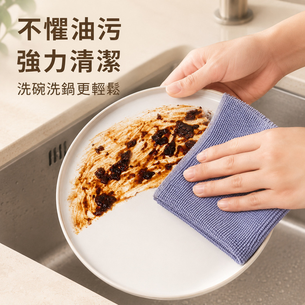 家用抽取式廚房清潔抹布 吸水去油乾濕兩用不沾油擦拭布 顏色隨機出貨