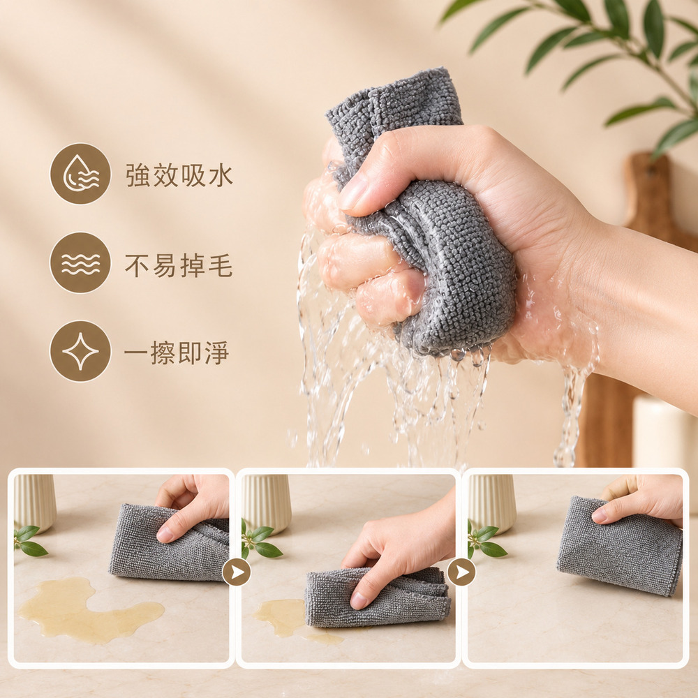 家用抽取式廚房清潔抹布 吸水去油乾濕兩用不沾油擦拭布 顏色隨機出貨