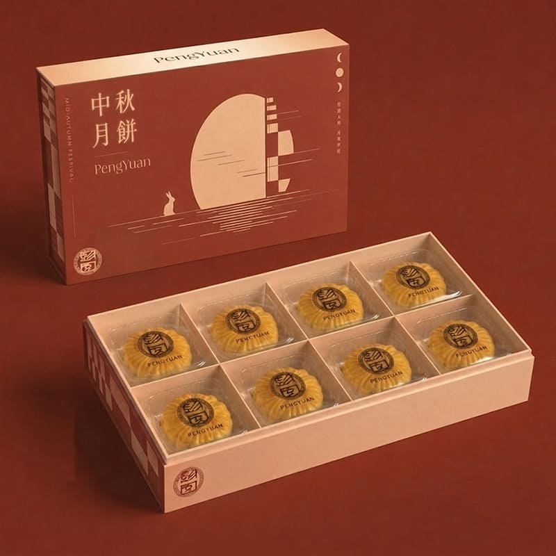 【彭園】金秋私藏月餅禮盒(八顆/盒)(預購)