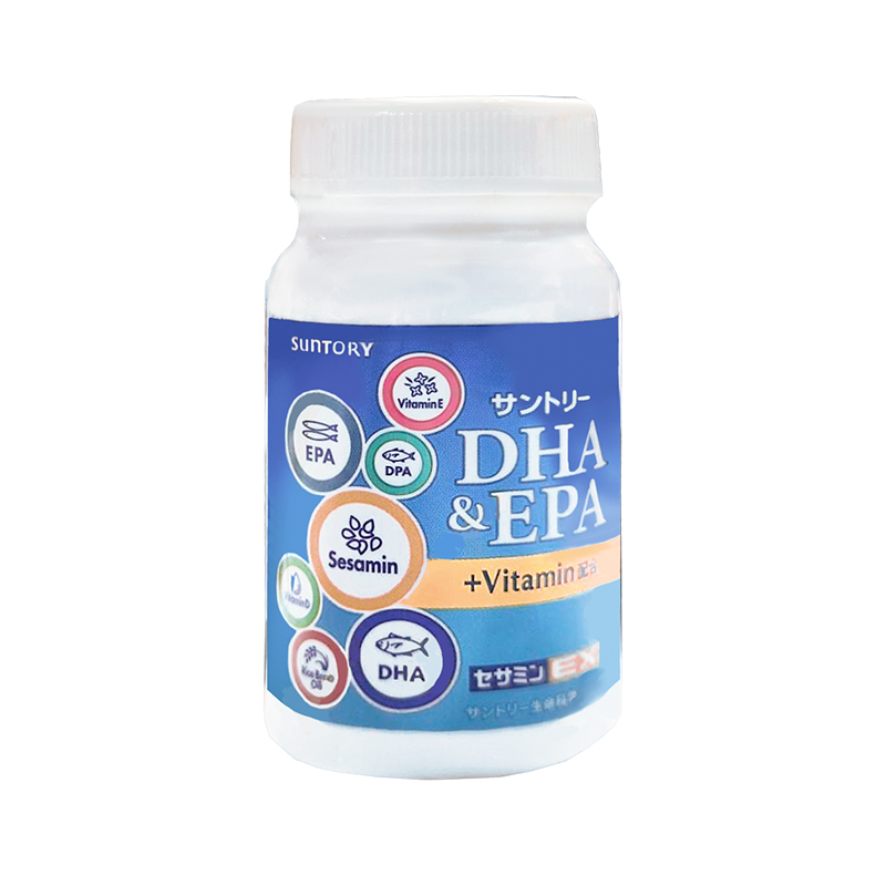 Suntory三得利 魚油DHA EPA+芝麻明EX 軟膠囊 120顆