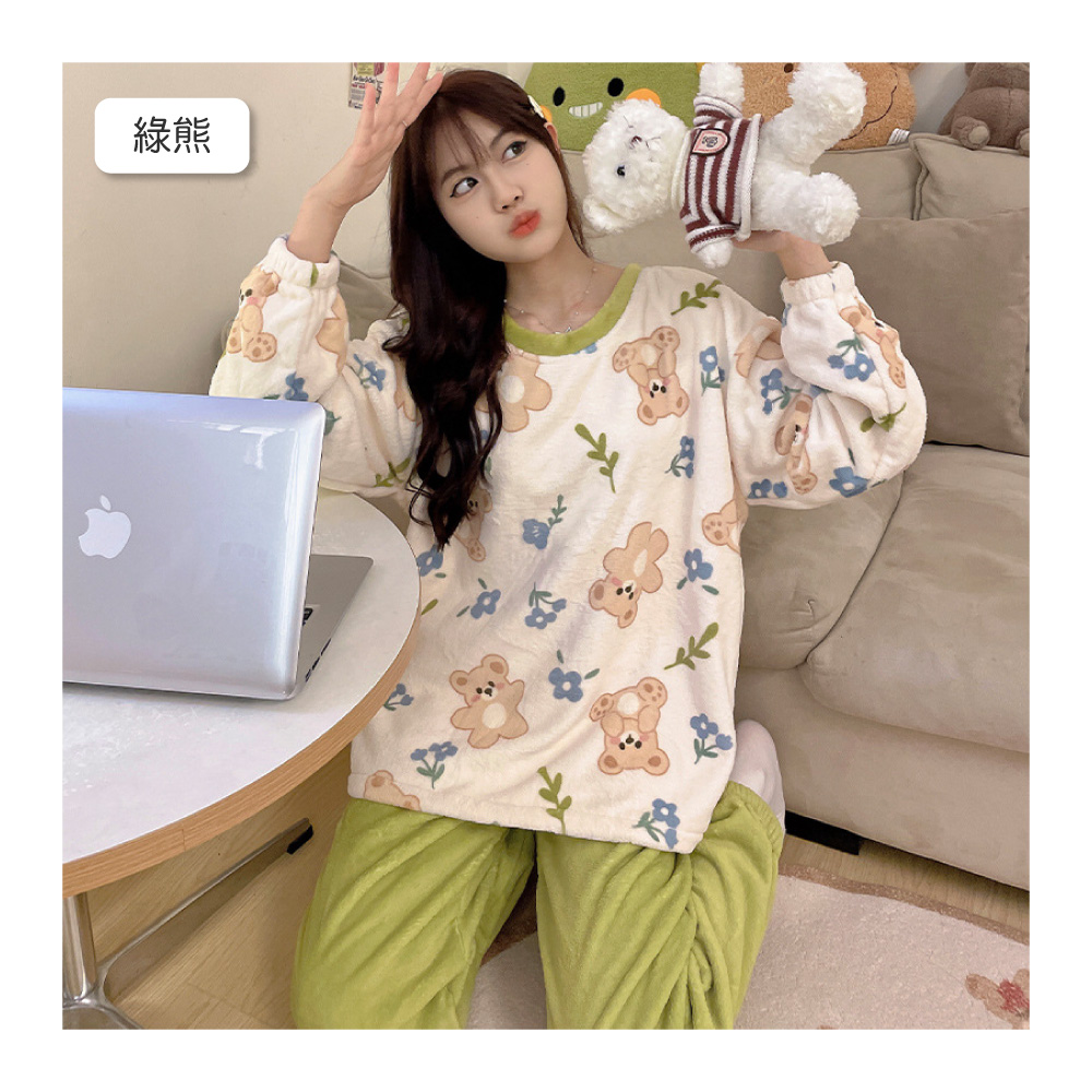 親親動物系列珊瑚絨睡衣 8色可選