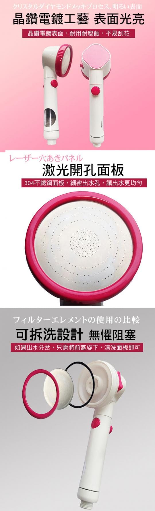 濾淨變壓蓮蓬頭陶瓷濾心