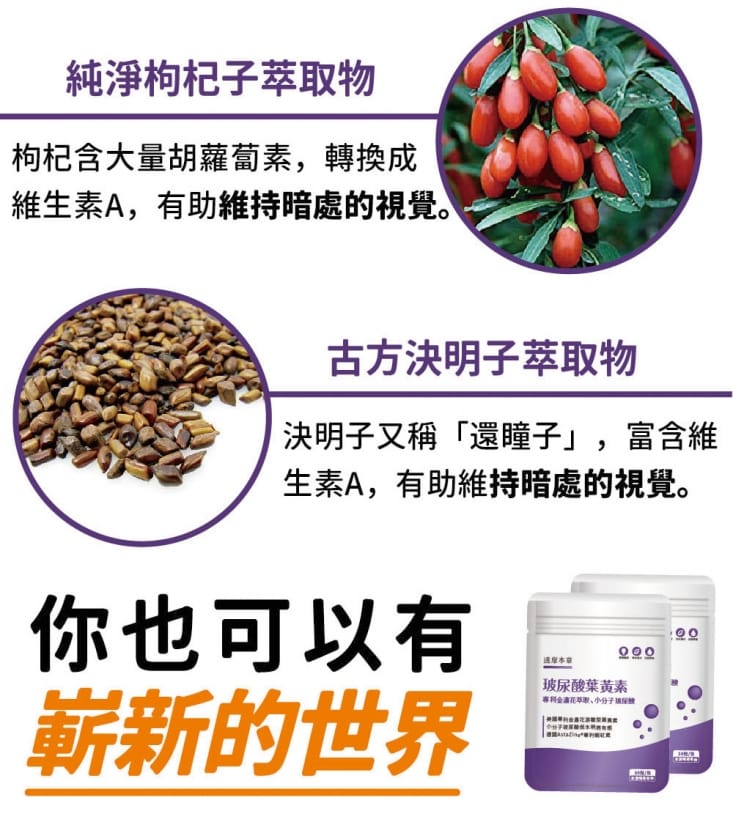 【達摩本草】玻尿酸美國專利Kemin游離型葉黃素膠囊 (30粒/包)