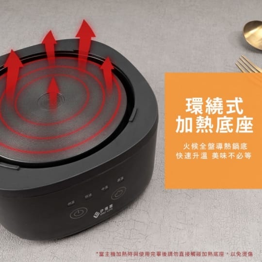 【EASY LIFE伊德爾】1.6L四段溫控萬用鍋(WK-2088)