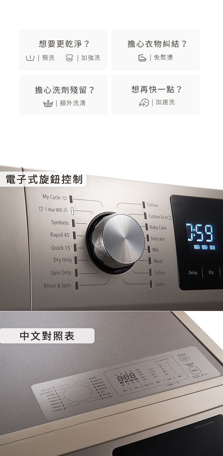 【Frigidaire富及第】11KG洗脫烘洗衣機(福利品)+贈品 20L微波爐