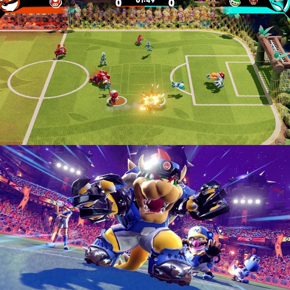 【Nintendo任天堂】Switch瑪利歐激戰前鋒 戰鬥聯賽中文版 瑪利歐足球