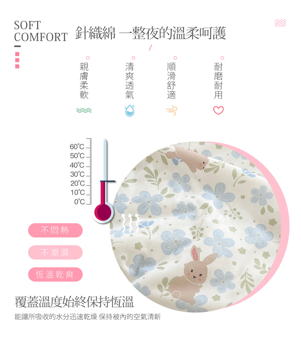 針織綿抗菌大豆纖維空調四季被 棉被