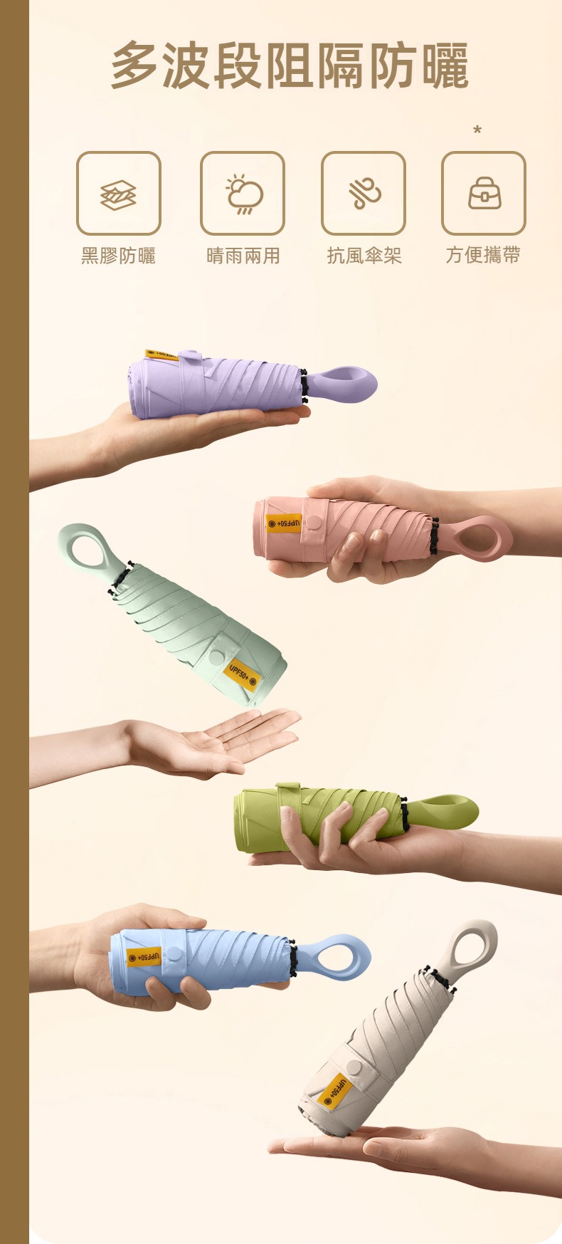 防曬抗UV輕量創意指環晴雨傘 膠囊傘 陽傘 雨傘 抗風傘骨 小雨傘 迷你傘