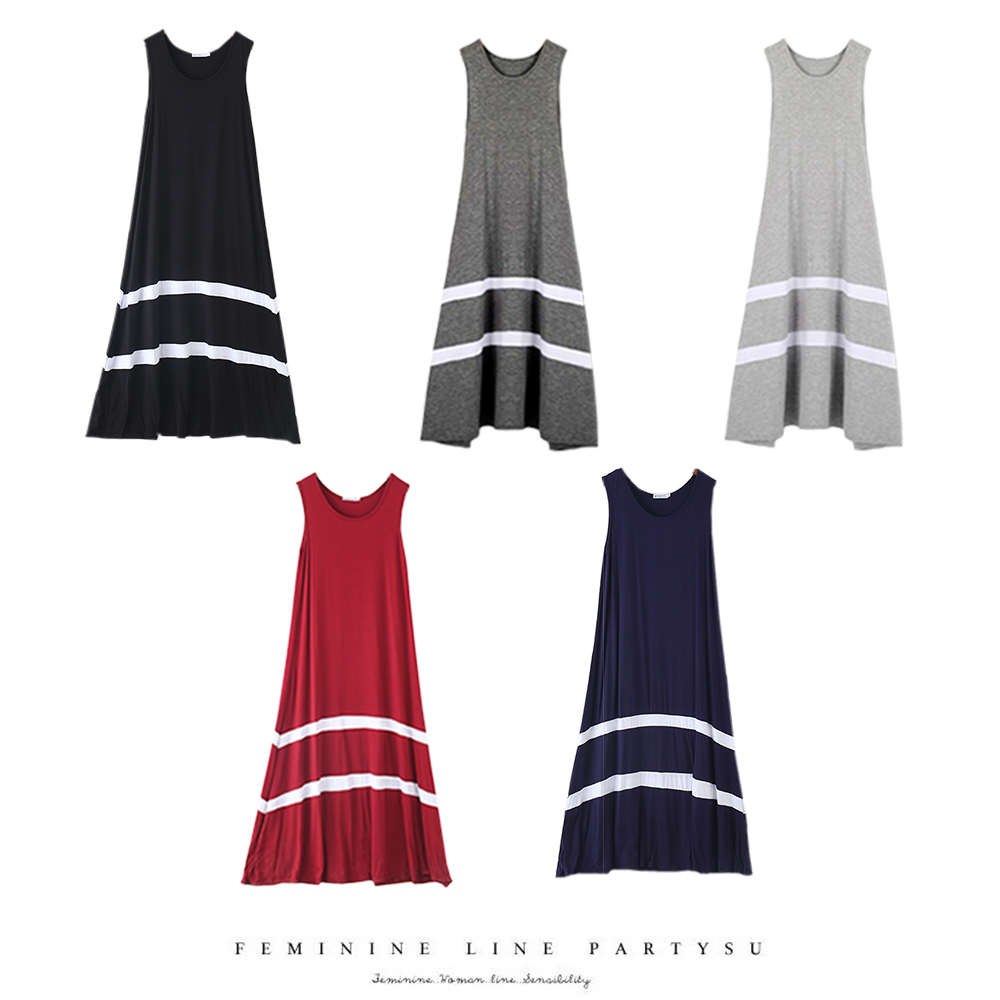 寬鬆莫代爾涼爽親膚連身裙 冰絲裙 涼感洋裝 連身裙 親膚舒適