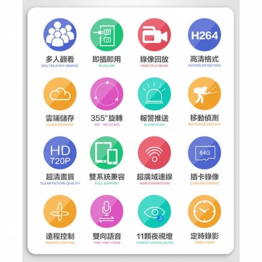 長江超強無線高清夜視攝影機HD9