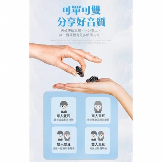 【長江】多彩電量顯示款藍芽耳機R7
