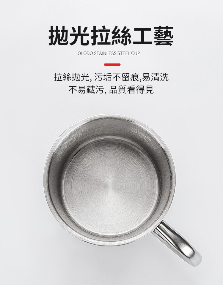 戶外登山扣不鏽鋼馬克杯 250ml