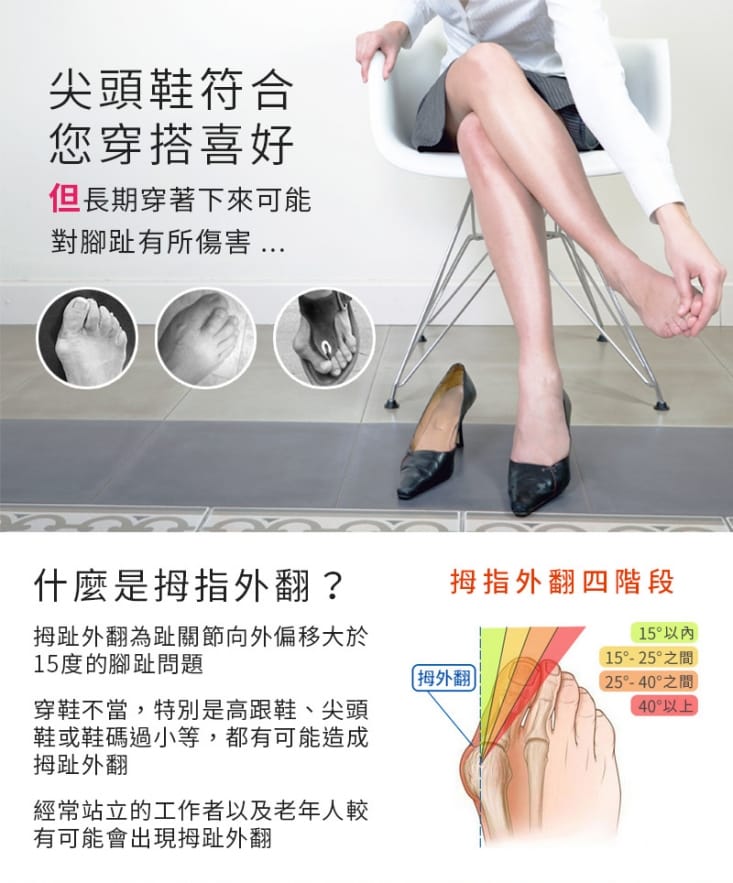 【足的美形】升級版萊卡矽膠拇趾外翻分趾套