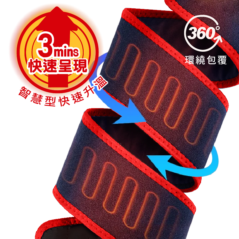 【Sunlus 三樂事】行動智能熱敷墊環繞多部位 SP1408