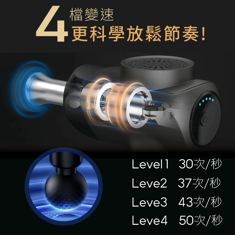 【ELEEELS】充電迷你按摩槍P2 筋膜槍 按摩器