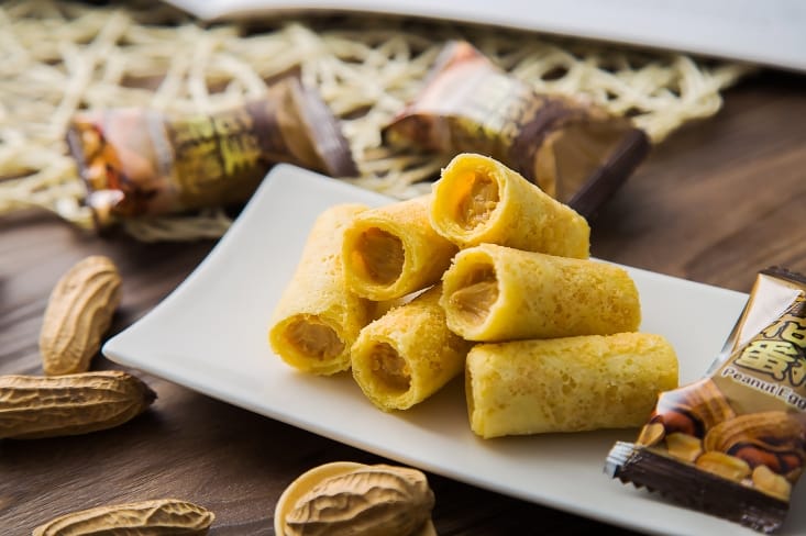 【台灣上青】花生醬一口蛋捲任選(16個/袋) 獨立包裝