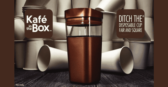 加拿大 KAFE IN THE BOX 時尚隨行雙層咖啡杯473ml