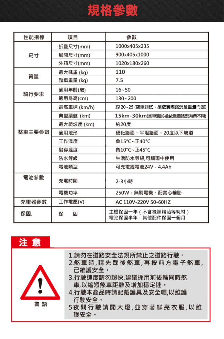 【CARSCAM】LED大燈鋁合金超輕量折疊電動滑板車F1
