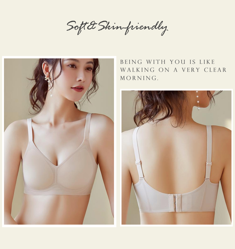 果凍軟提拉支撐固定杯無鋼圈內衣 兩款任選