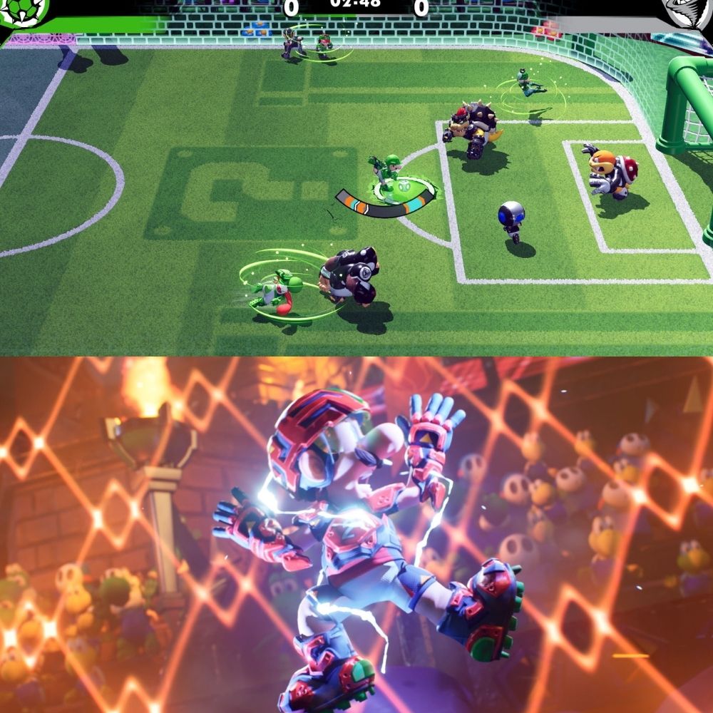 【Nintendo任天堂】Switch瑪利歐激戰前鋒 戰鬥聯賽中文版 瑪利歐足球