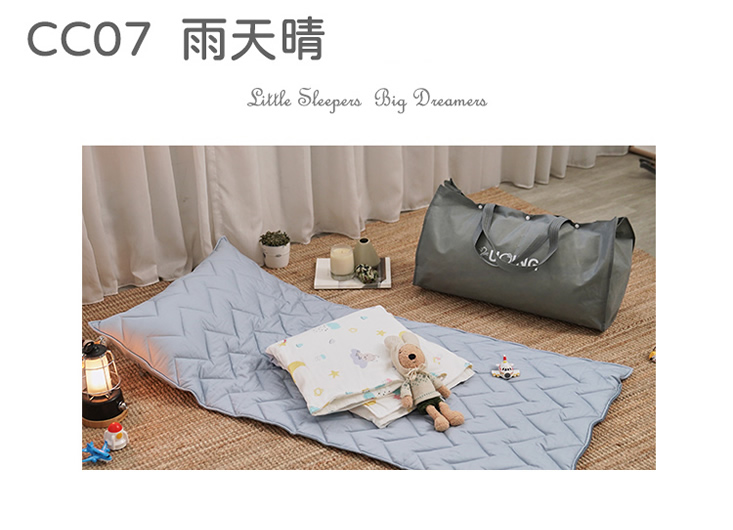 台灣製純棉雙層紗兒童睡墊四季被三件組 幼兒園午睡墊 兒童睡袋