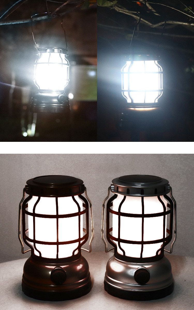 手提便攜USB太陽能露營燈