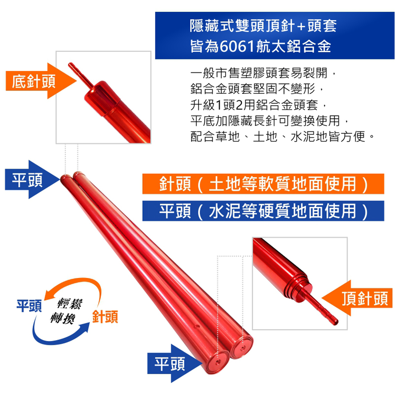 【徒步熊】高品質超強營柱/航太鋁合金6061/告別斷管/營柱界