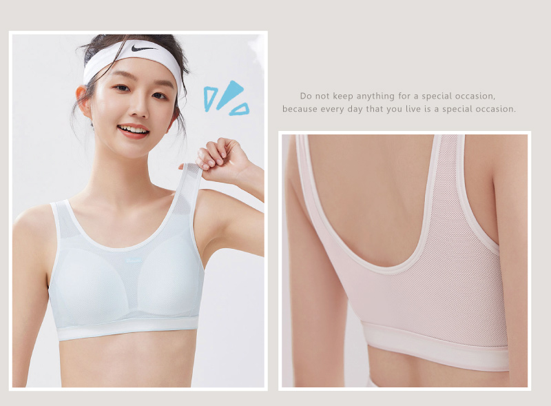 全網孔透氣固定杯少女內衣