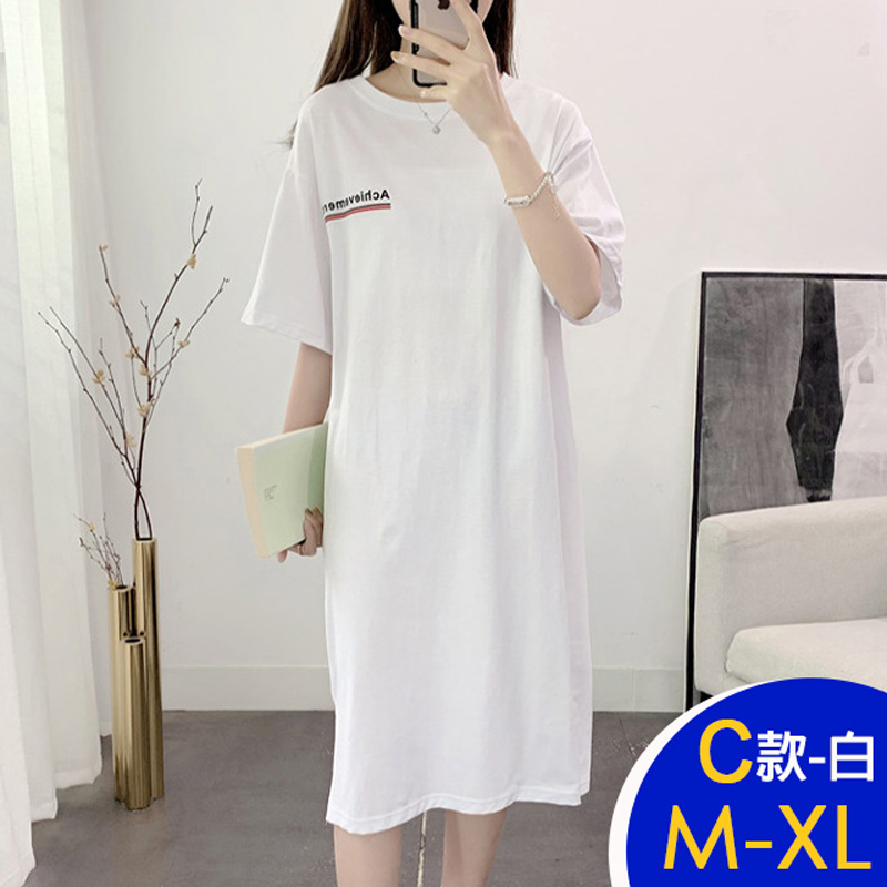 韓系休閒自在寬鬆修身長版上衣多款任選 M-XL