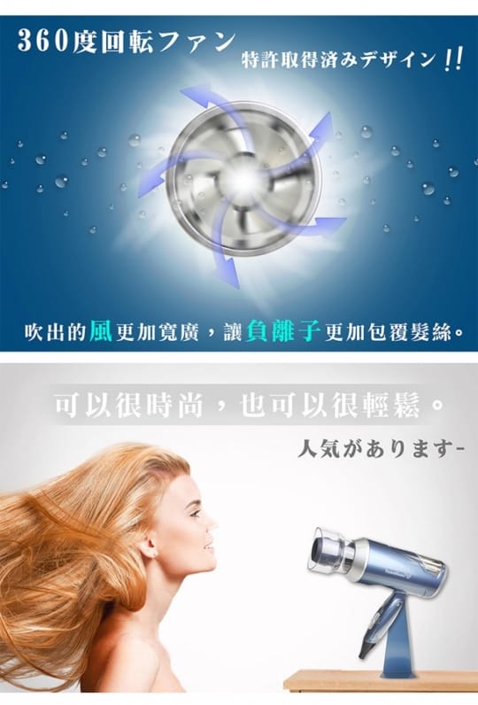 YAMAKAWA雙渦輪快速吹風機-腳架組