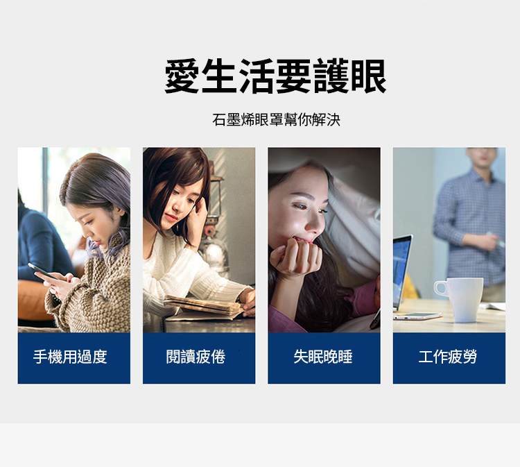 石墨烯溫感熱敷蒸氣眼罩