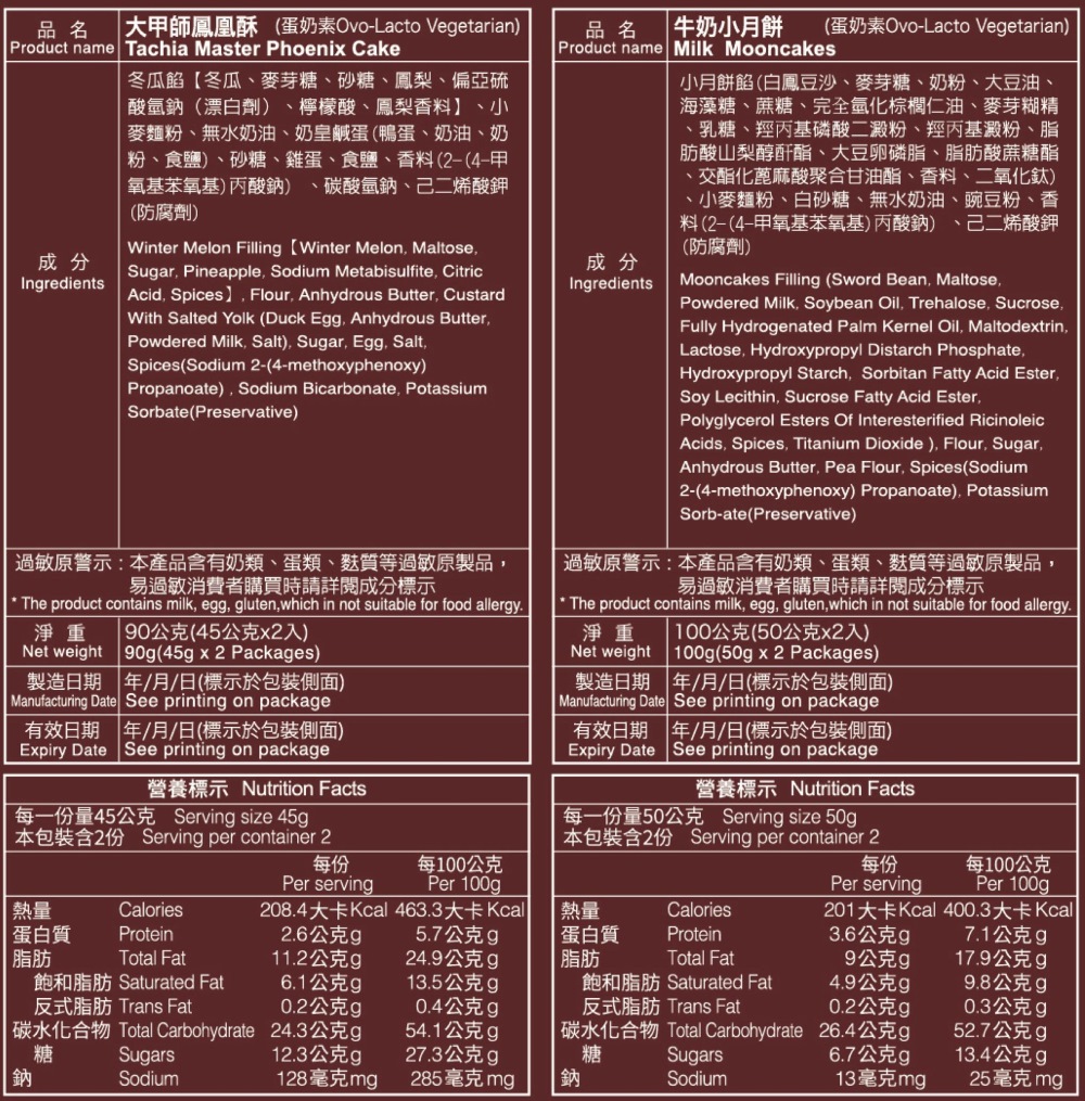 【大甲師】好芋兆綜合月餅禮盒(8入/盒) 芋頭流心酥 蛋黃酥 鳳凰酥 牛奶小月餅