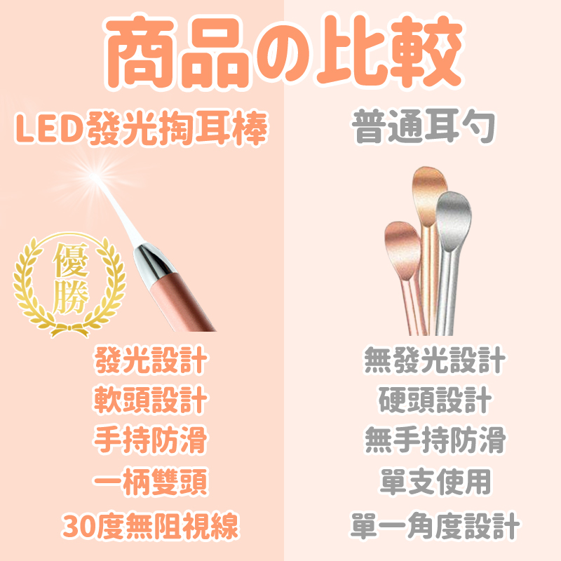 安全發光挖耳掏耳棒