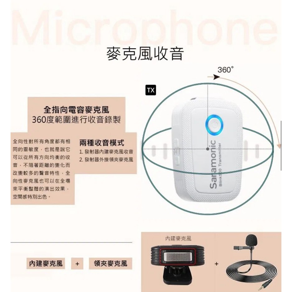 Saramonic 楓笛 Blink500 B2 1對2 接收器 發射器 【eY