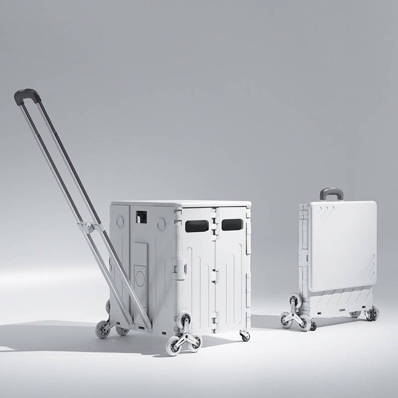 二代升級75L超大容量萬向摺疊購物車 一般款 爬梯款 可平拉設計 含精美杯架