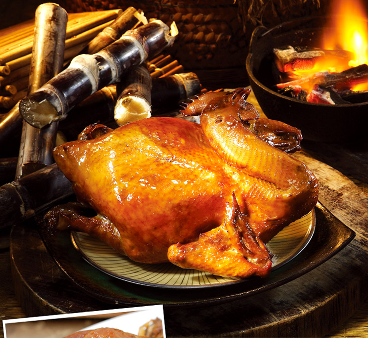 【築地一番鮮】桃木燻雞1250g 全雞 雞肉 年菜 三牲 煙燻雞 燻雞肉