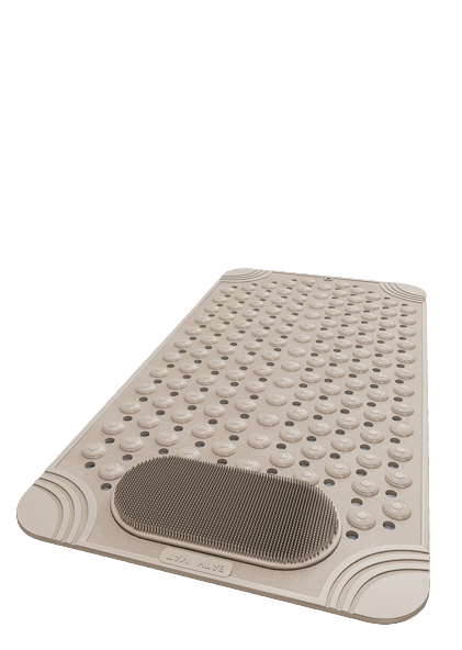 浴室米色顆粒按摩防滑墊