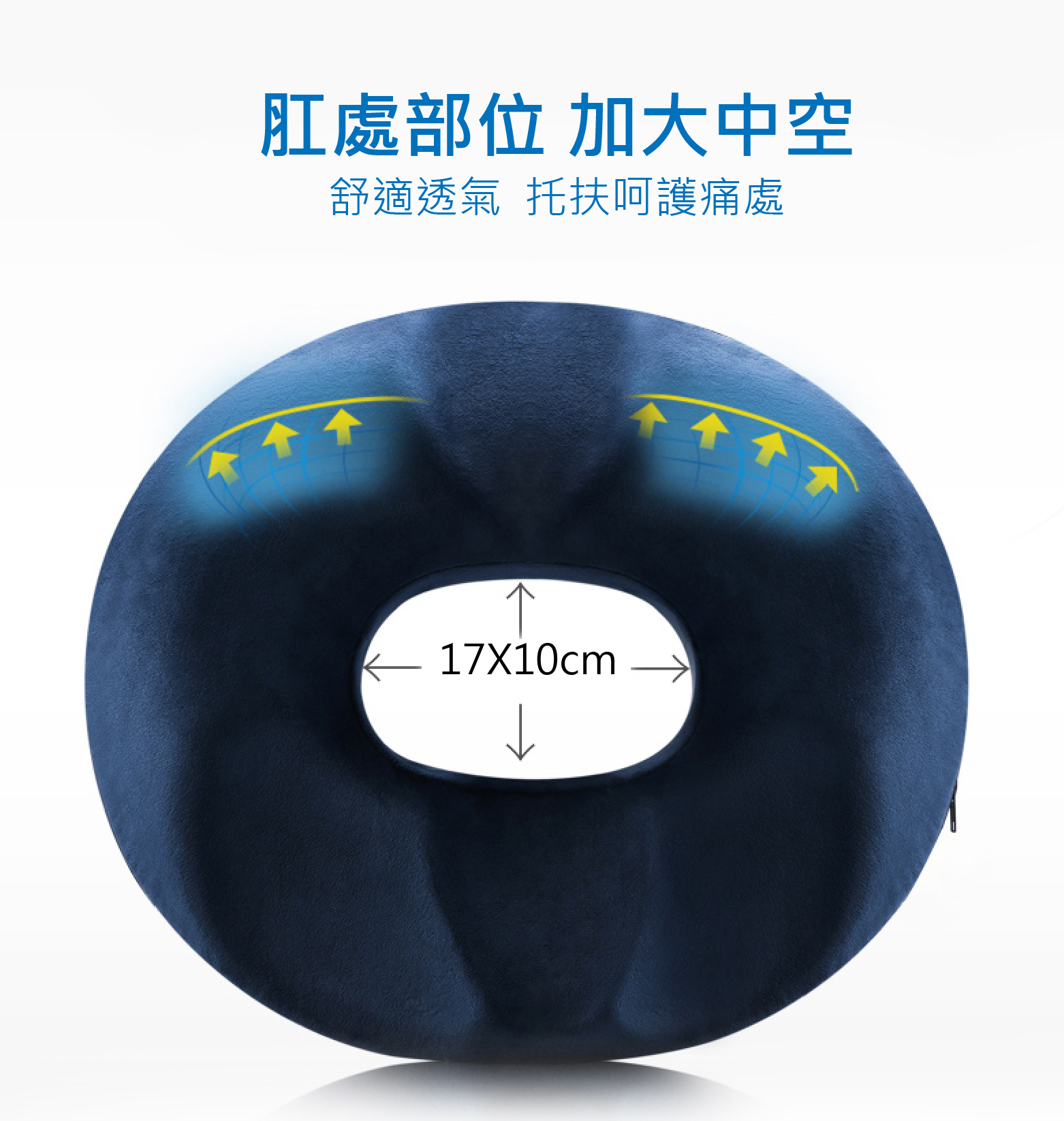 3D久坐護椎記憶棉坐墊