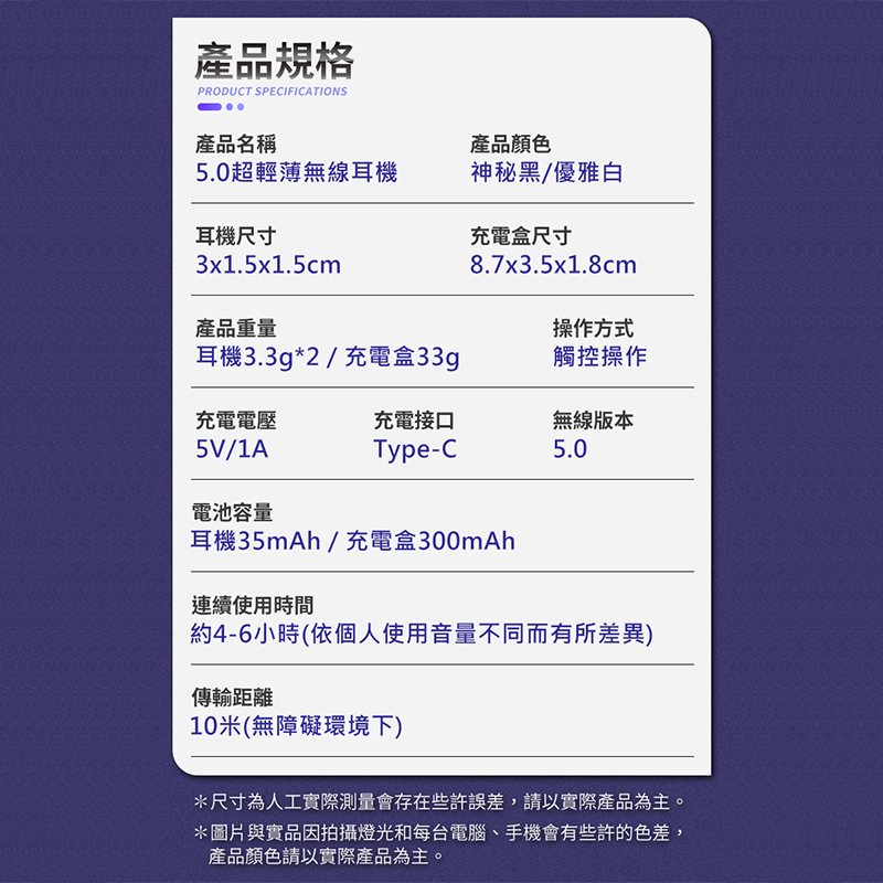 【長江TWS】超輕薄卡片無線耳機X60
