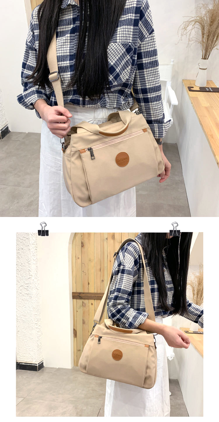 大容量防潑水多隔層收納波士頓包 五色 斜背包 肩背包 手提包