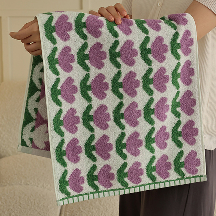 【星紅織品】鬰金香吸水速乾純棉浴巾/毛巾(2色任選)