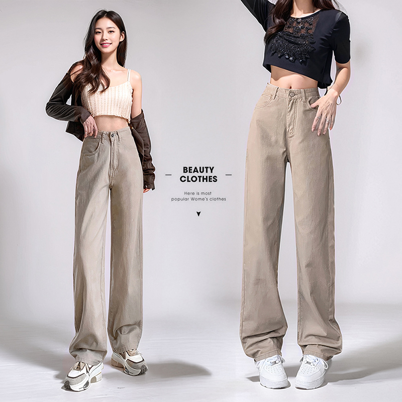 經典不敗牛仔褲寬褲 4色黑/牛仔藍/卡其/淺藍 M-XXL