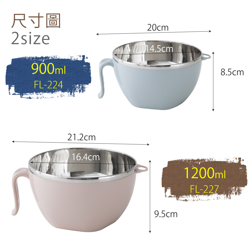 【FL 生活+】頂級316不鏽鋼多功能隔熱保鮮泡麵碗-900ml(FL-225)