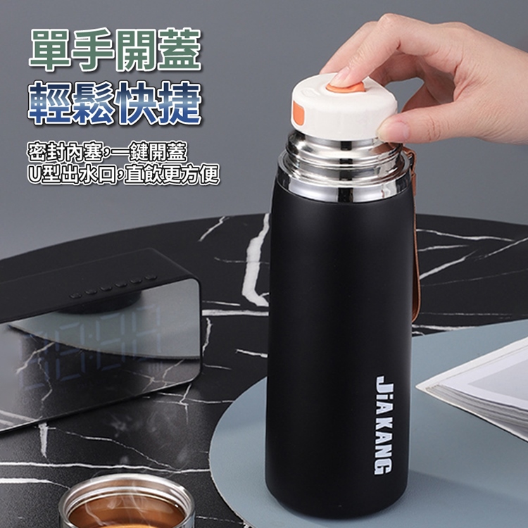 316不鏽鋼錘紋燜茶保溫杯800ML 杯蓋茶杯 保溫瓶 茶壺