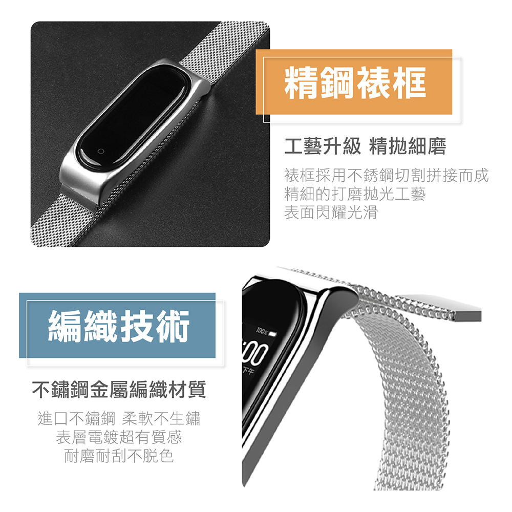 【Jo Go Wu】小米5/6米蘭尼斯磁吸錶帶(手環/腕帶/卡扣款