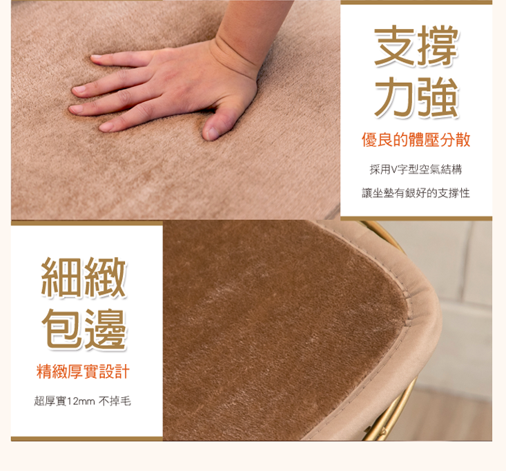 日本藤田暖貂絨護脊好眠床墊-加大